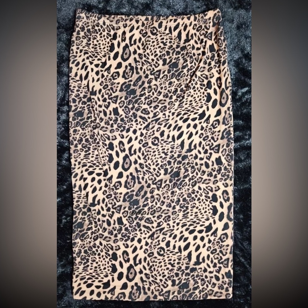 Leopard Midi Skirt